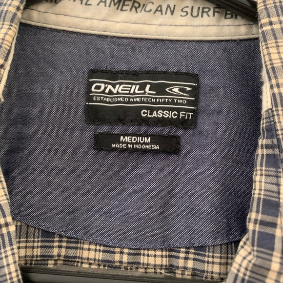 Plaid Button-Up Collared O’Neill Shirt - Picture 8 of 8